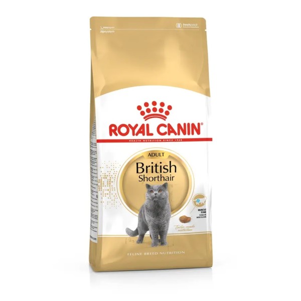 Royal Canin British Shorthair Adult - Пълноценна суха храна за британски късокосмести котки над 12 месеца