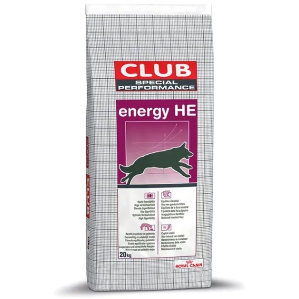 Royal Canin Club Pro Energy - Пълноценна суха храна за много активни и работни кучета - 20 кг