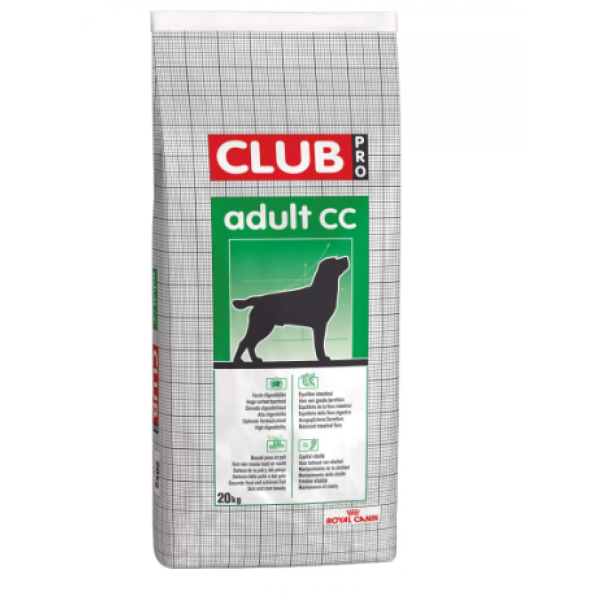 Royal Canin Club Pro Adult CC - Пълноценна суха храна за израстнали кучета - 20 кг