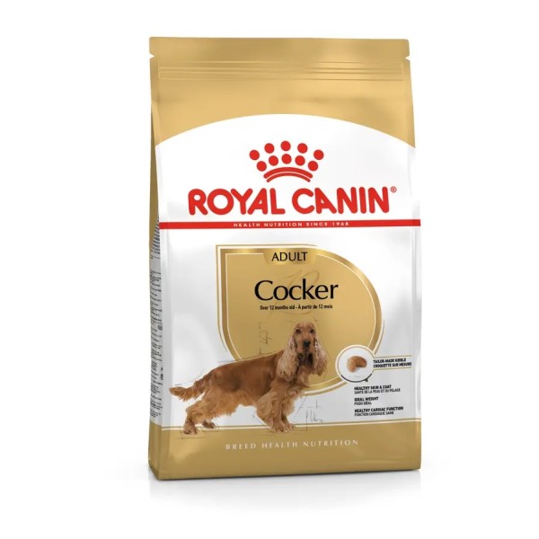 Royal Canin Cocker Adult - Суха храна за кокер шпаньоли в зряла възраст над 12 месеца