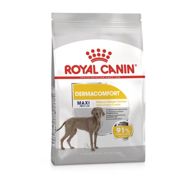 Royal Canin Dermacomfort Care Maxi - Суха храна за кучета предразположени към кожни раздразнения и сърбеж - 12 кг