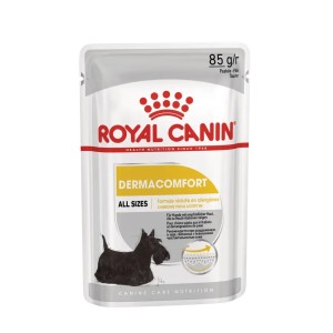 Royal Canin Dermacomfort Loaf - Пълноценна мокра храна в пауч за кучета, склонни към раздразнена и сърбяща кожа