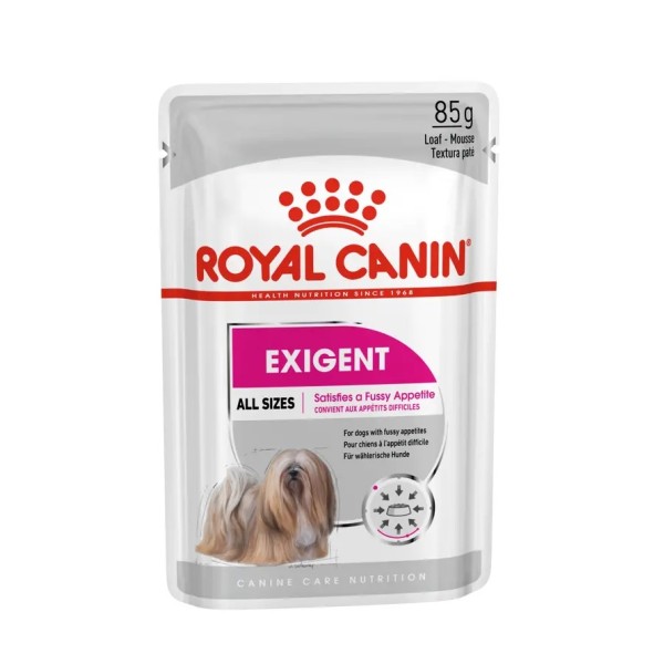 Royal Canin Exigent Loaf - Пълноценна мокра храна в пауч за кучета с капризен апетит