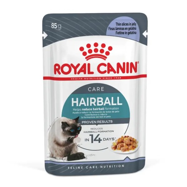 Royal Canin Hairball Care In Jelly - Малки хапки в желе за котки, склонни към образуване на космени топки
