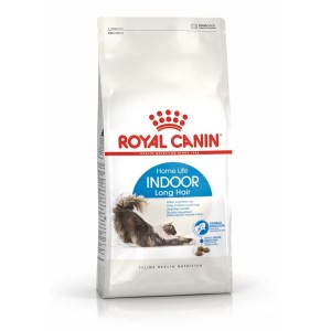 Royal Canin Indoor Long Hair - Пълноценна суха храна за дългокосмести котки в зряла възраст, живеещи на закрито