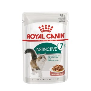 Royal Canin Cat Instinctive 7+ in Gravy - Пълноценна мокра храна в пауч за котки в зряла възраст над 7 години