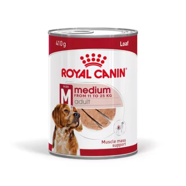 Royal Canin Medium Adult Dog Loaf Can - Консерва за кучета от средни породи в зряла възраст 410 гр