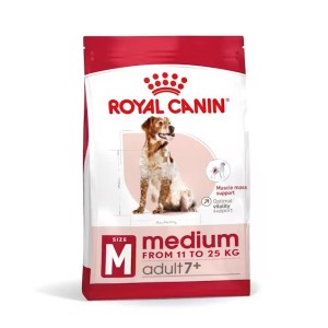 Royal Canin Dog Adult Medium 7+ - Пълноценна суха храна за кучета от средни породи над 7 години