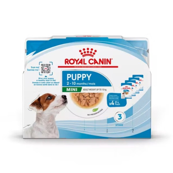 Royal Canin Mini Puppy - Паучове за кученца от малки породи - 4 х 85 гр