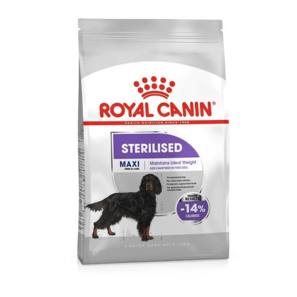 Royal Canin Sterilised Maxi - Суха храна за кастрирани кучета от големи породи за поддържане на здравословно тегло - 12 кг
