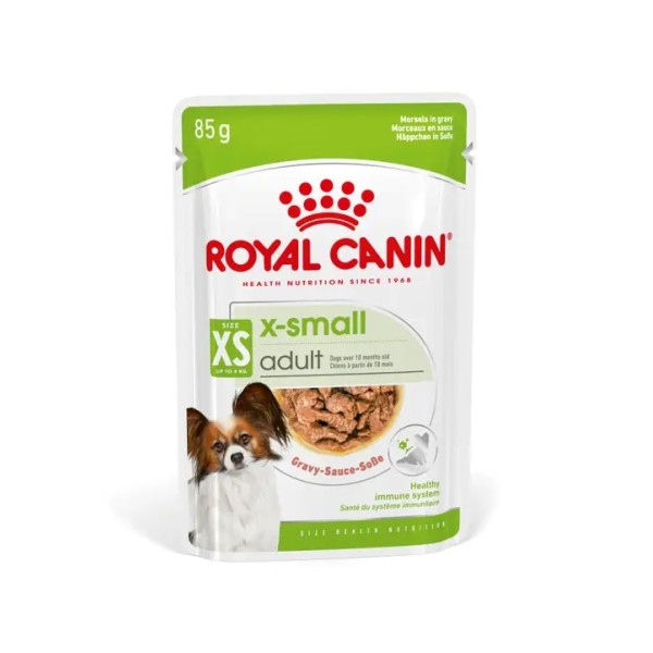 Royal Canin X-small Adult Pouch - Пълноценна мокра храна за кучета от миниатюрни породи над 10 месеца