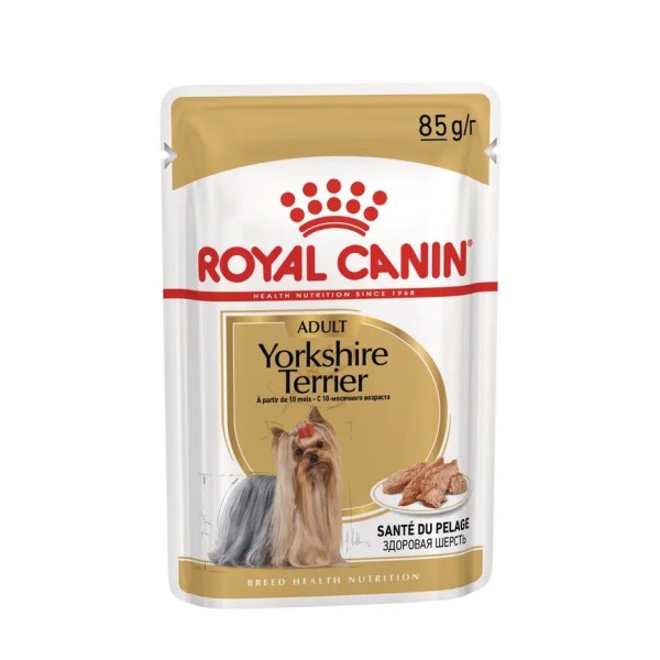 Royal Canin Yorkshire Pouch - Пълноценна мокра храна в пауч за Йоркширски териери в зряла възраст над 10 месеца