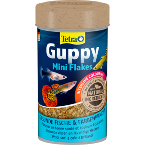 Tetra Guppy Mini Flakes - Храна на люспи за гупи и други живородки - 250 мл
