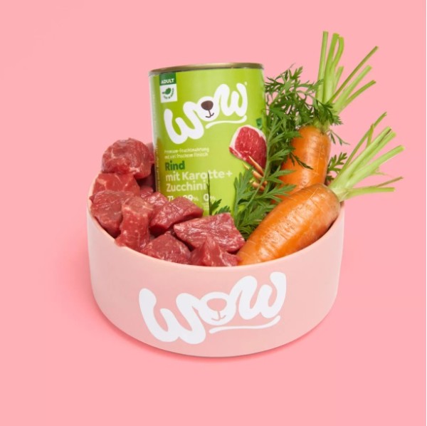 WOW Dog Beef with Carrots and Courgette - Консерва за кучета с говеждо, моркови и тиквички