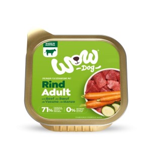 WOW Dog Beef with Carrots - Пастет за кучета с говеждо, моркови и тиквички